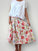 lola skirt - summer flower linen Apparel