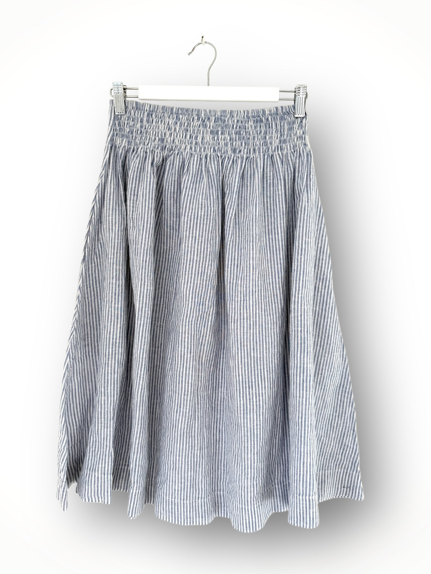 lola skirt - denim stripe cotton Apparel