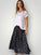 lulu skirt - black spot linen Apparel