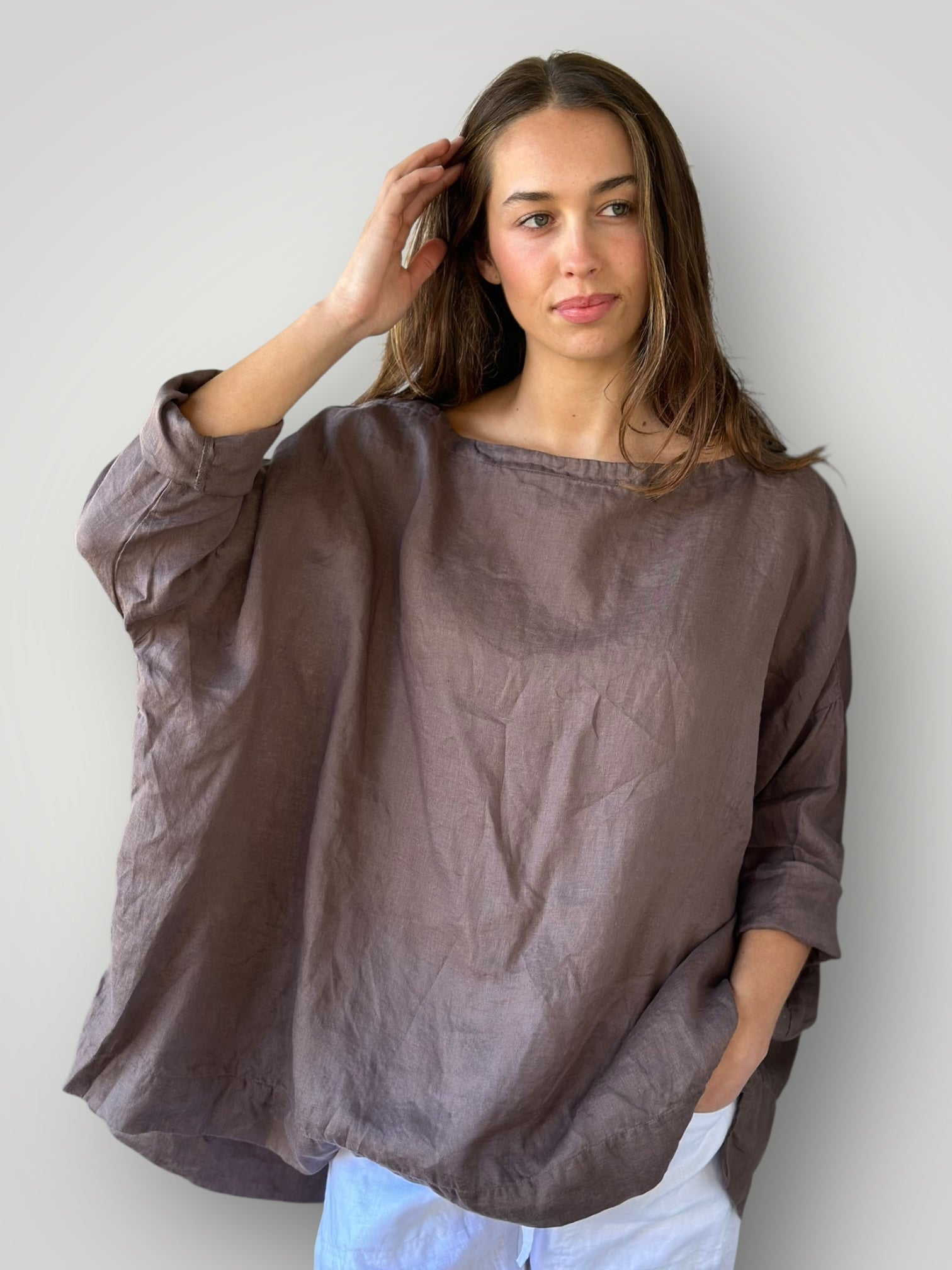 avril top- soil linen Apparel