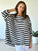 avril top - charcoal stripe linen Apparel