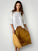 lola skirt - caramel linen Apparel
