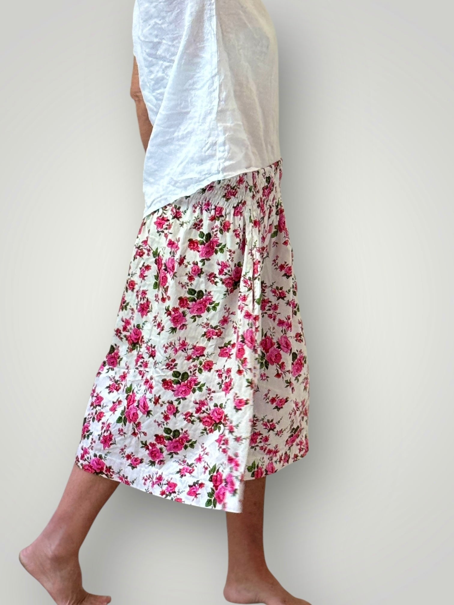 lola skirt - white bouquet Apparel