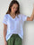 ellie top v neck-white linen Apparel