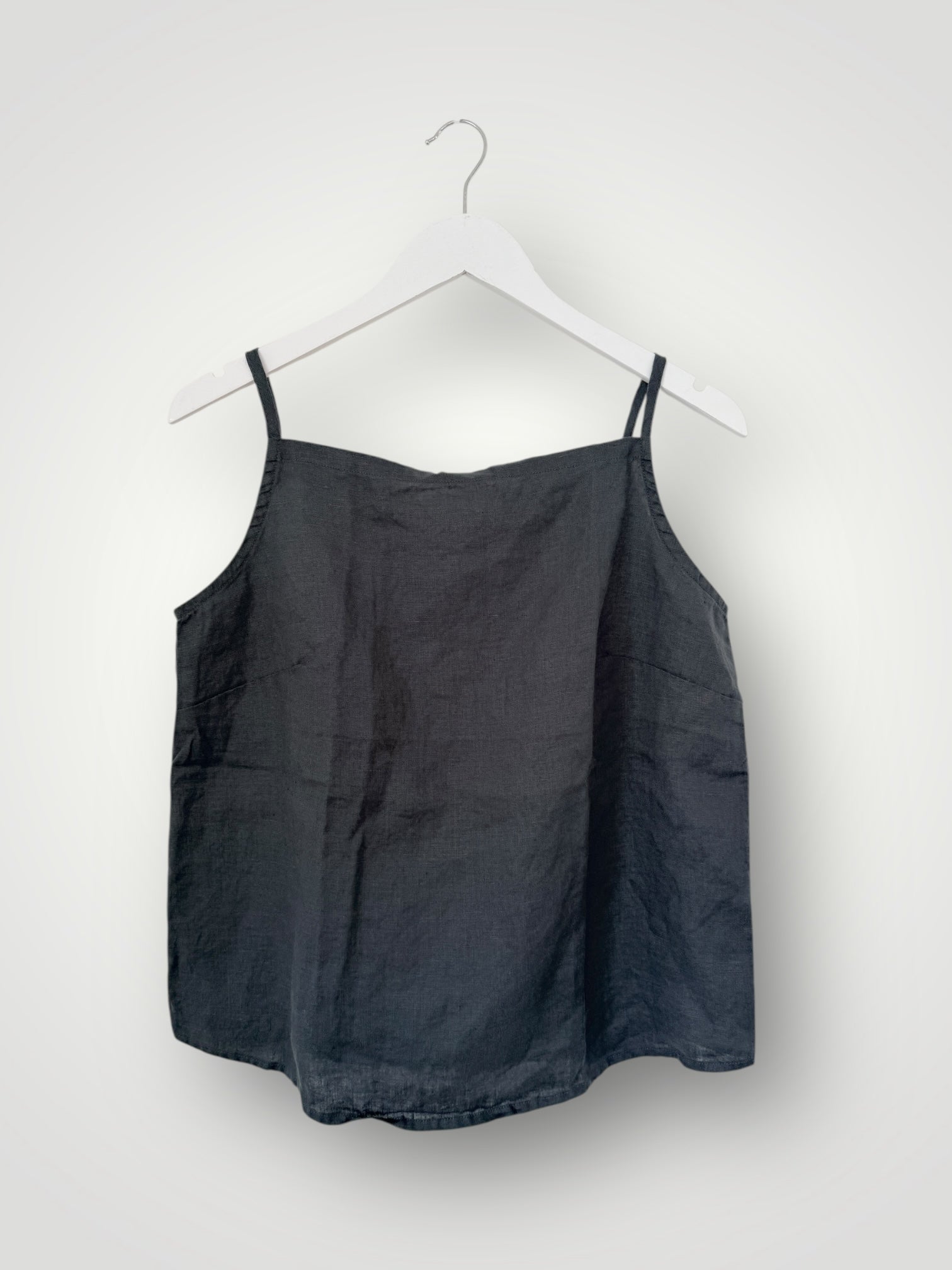 milly tank - charcoal linen Apparel