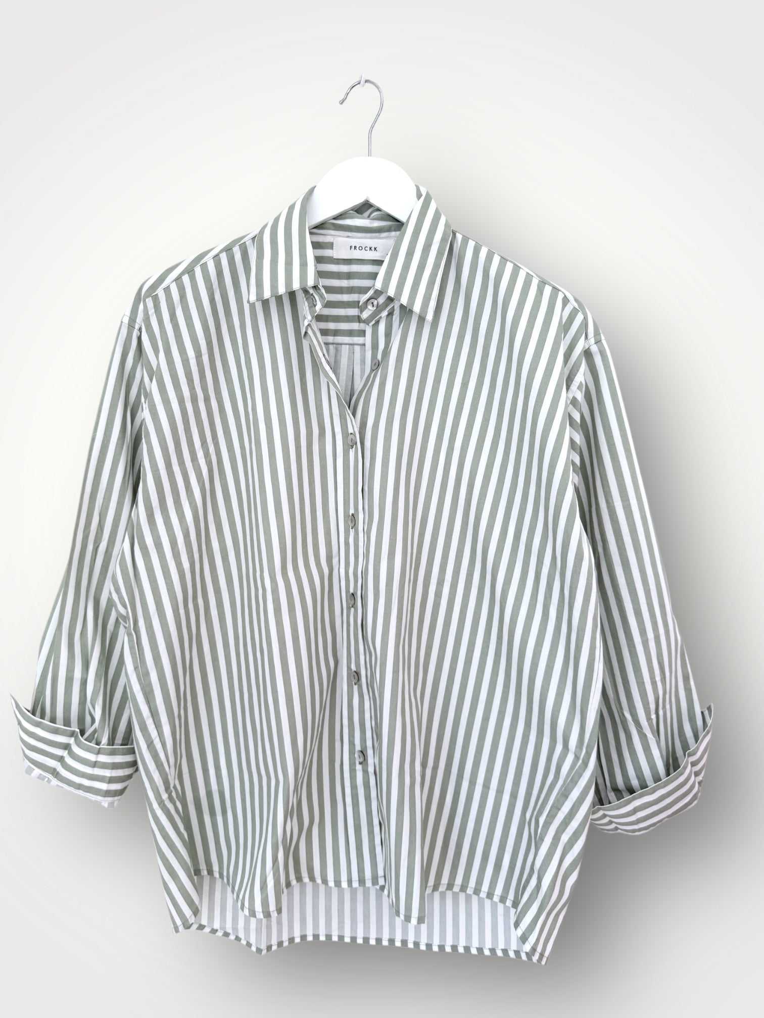 jordan shirt-sage stripe cotton