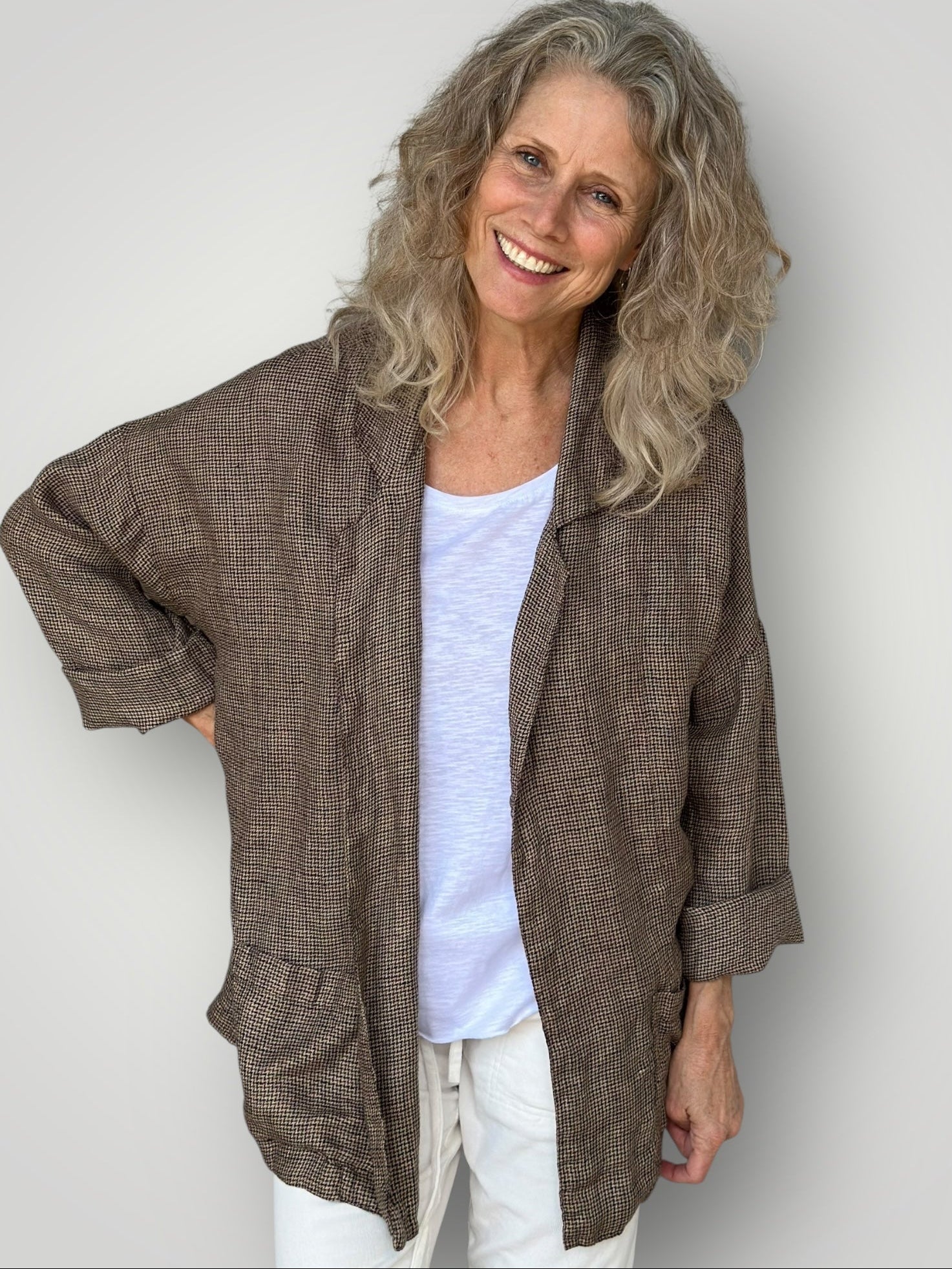 albert jacket - winter woven linen Shirts