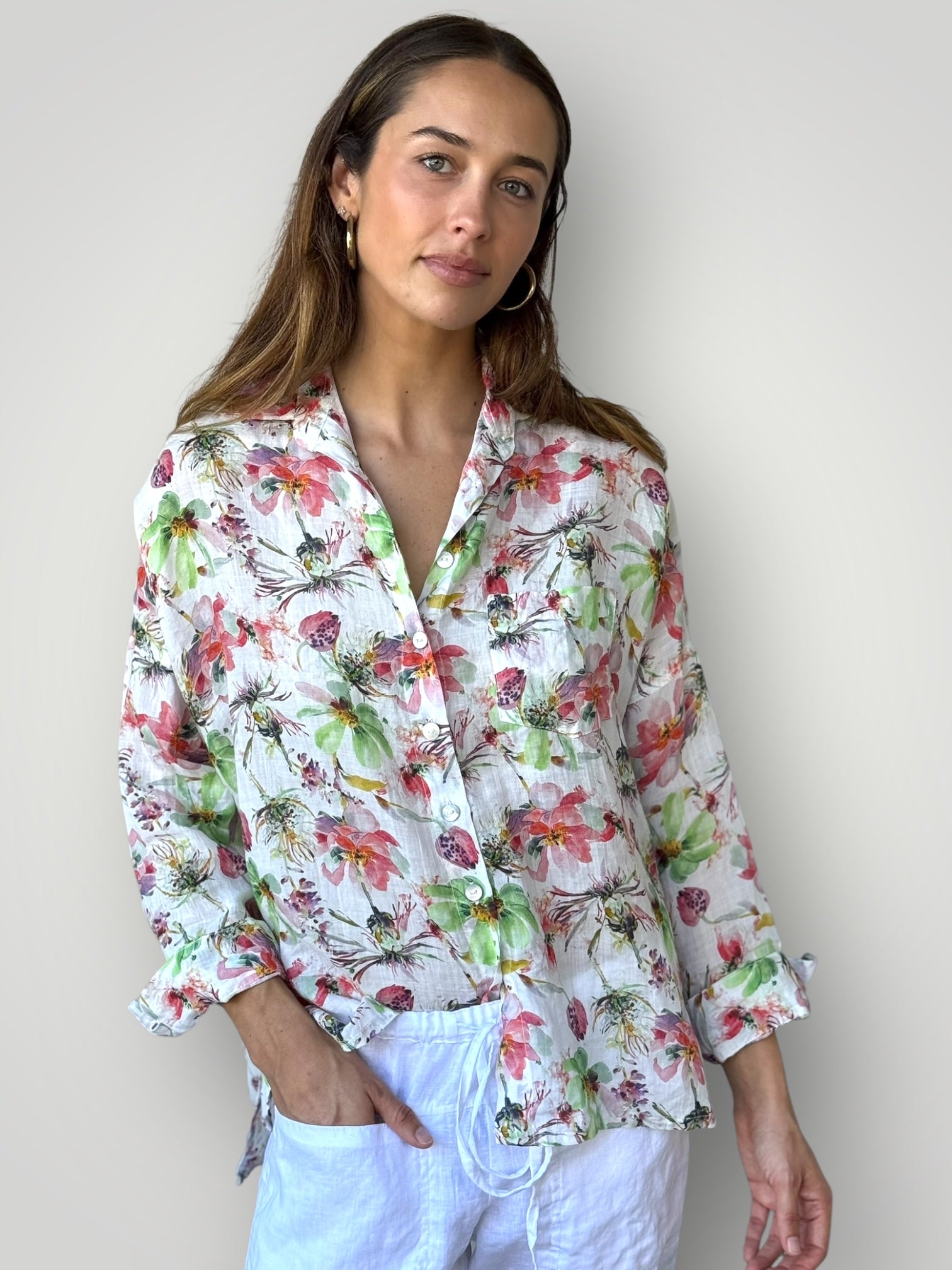 rosie shirt - flower garden Apparel