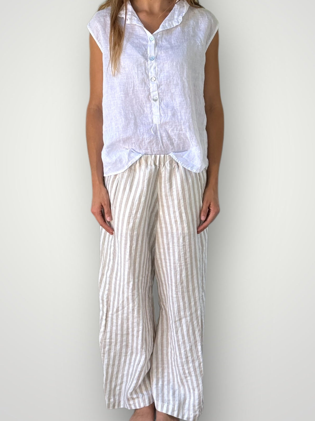 georgia pants-natural stripe