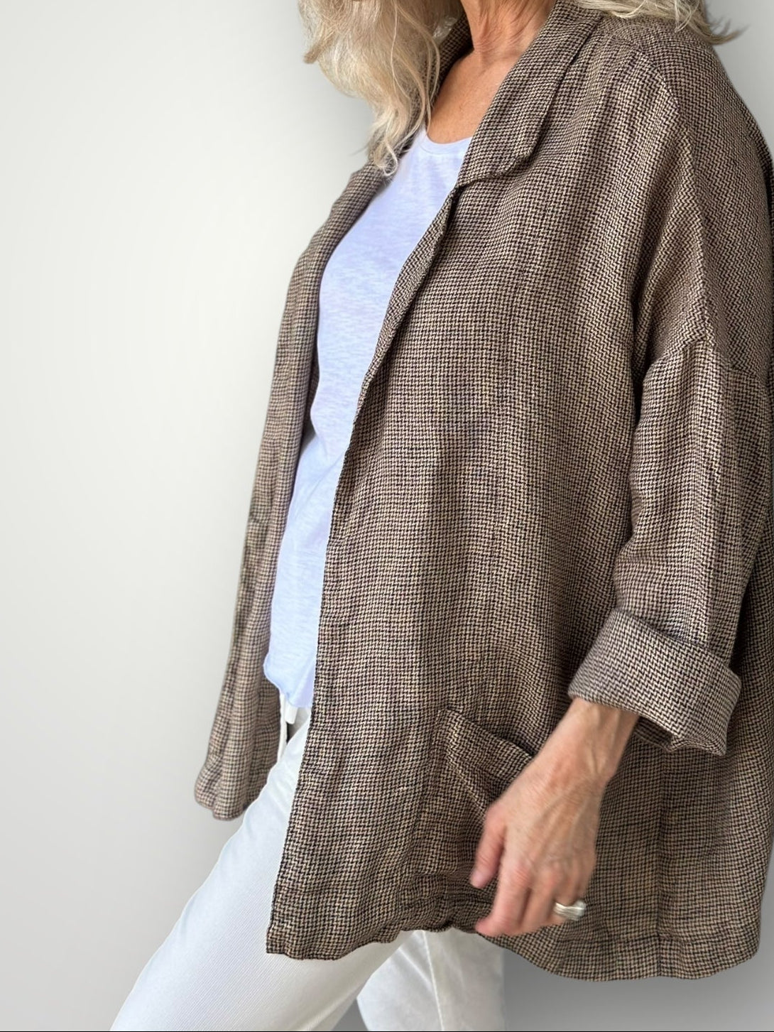 albert jacket - winter woven linen Shirts