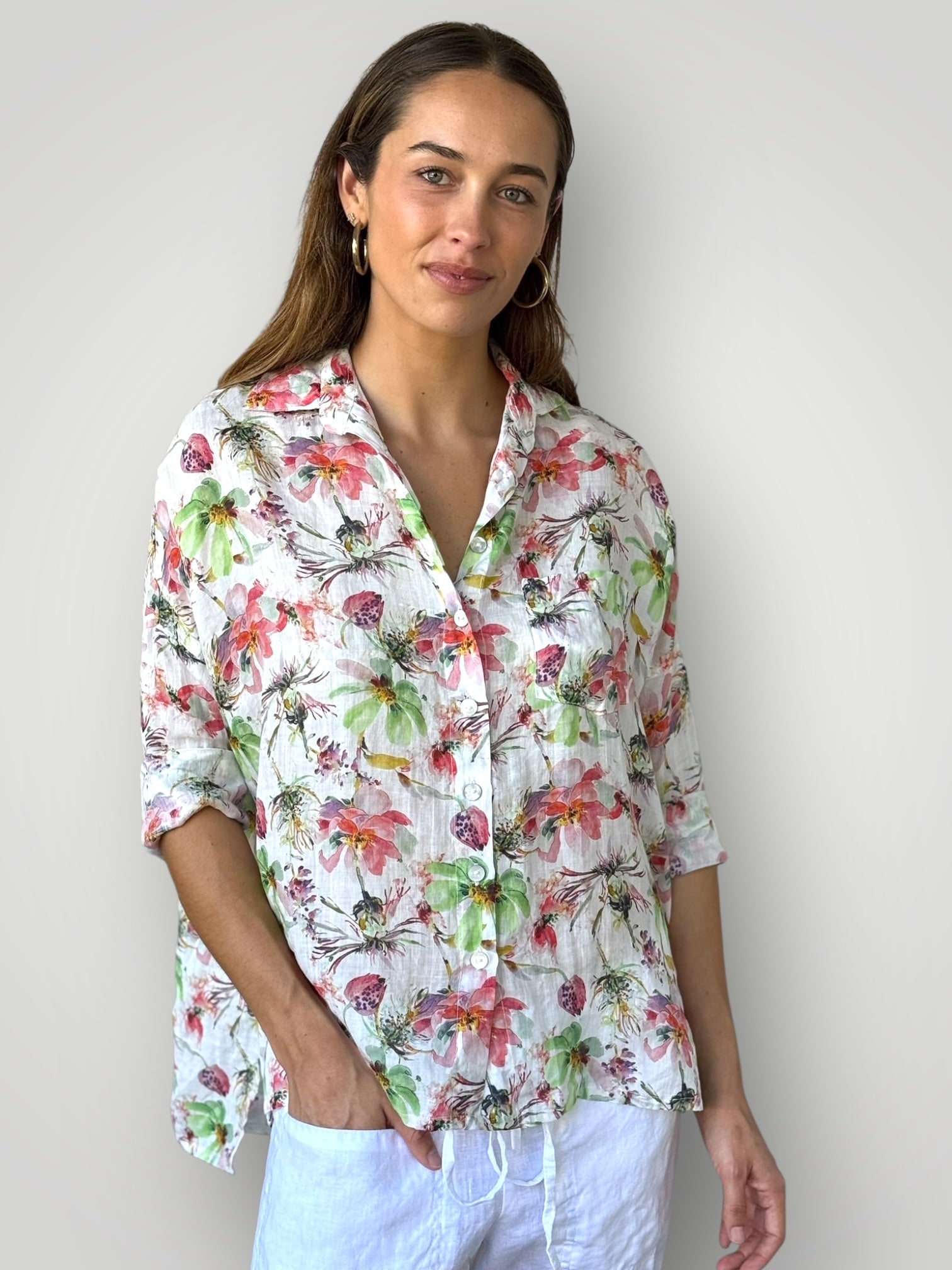rosie shirt - flower garden Apparel
