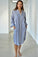 elena shirtdress - cornflower stripe linen Apparel