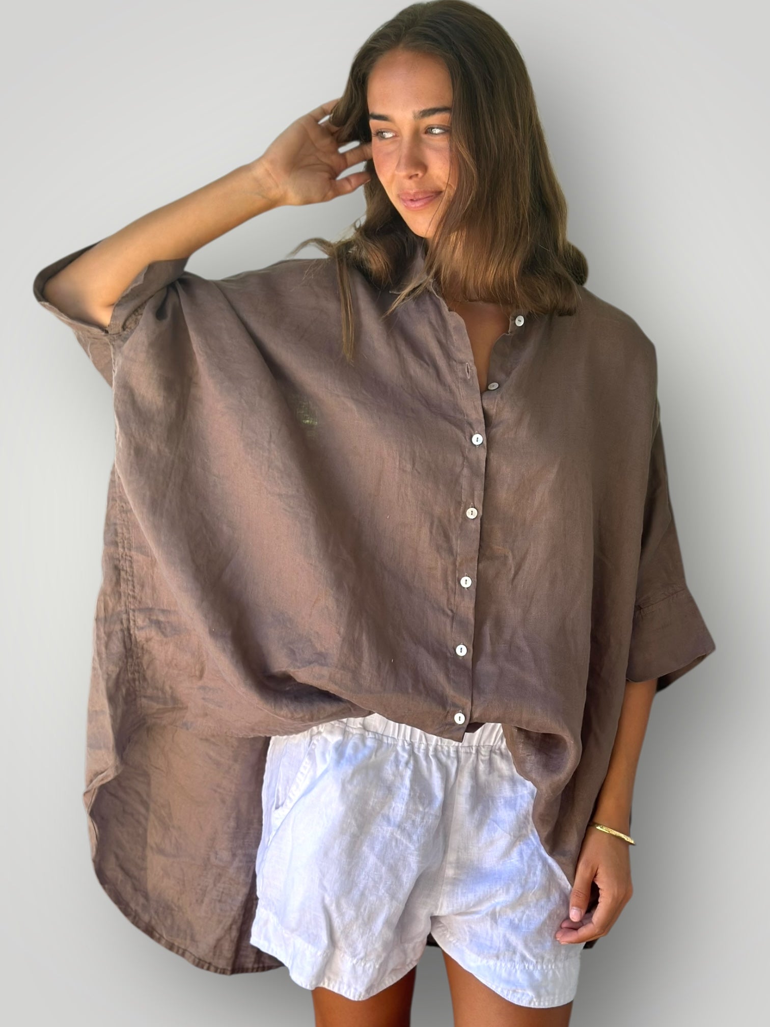 issey shirt - soil linen Apparel