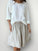 zoe skirt-natural linen Apparel