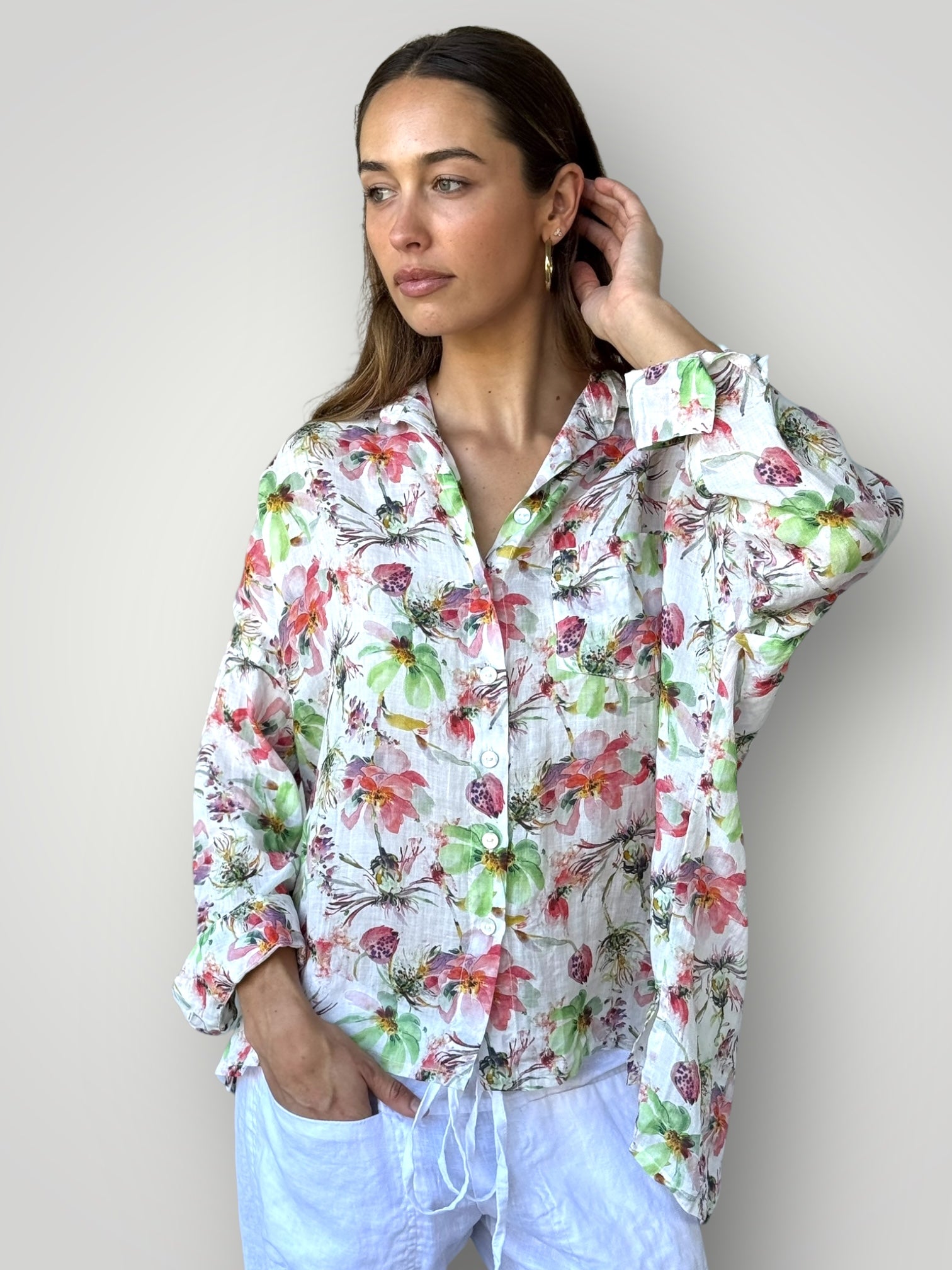 rosie shirt - flower garden Apparel