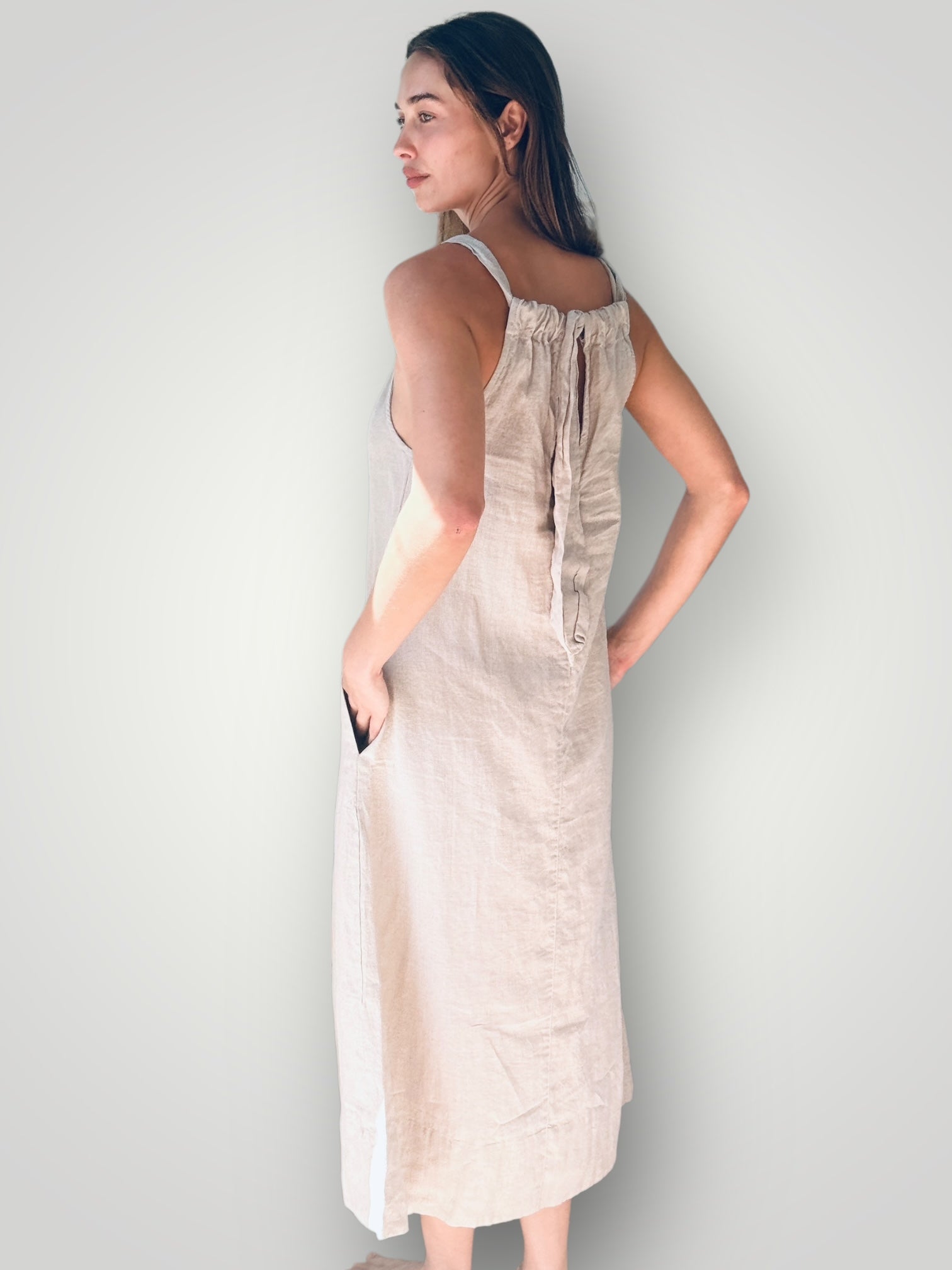 olivia dress-natural linen