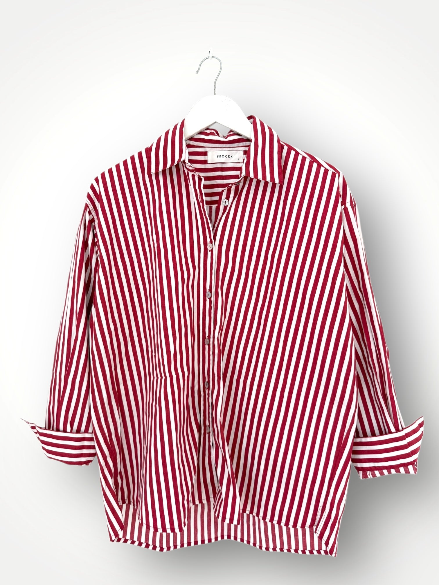 jordan shirt-red stripe cotton