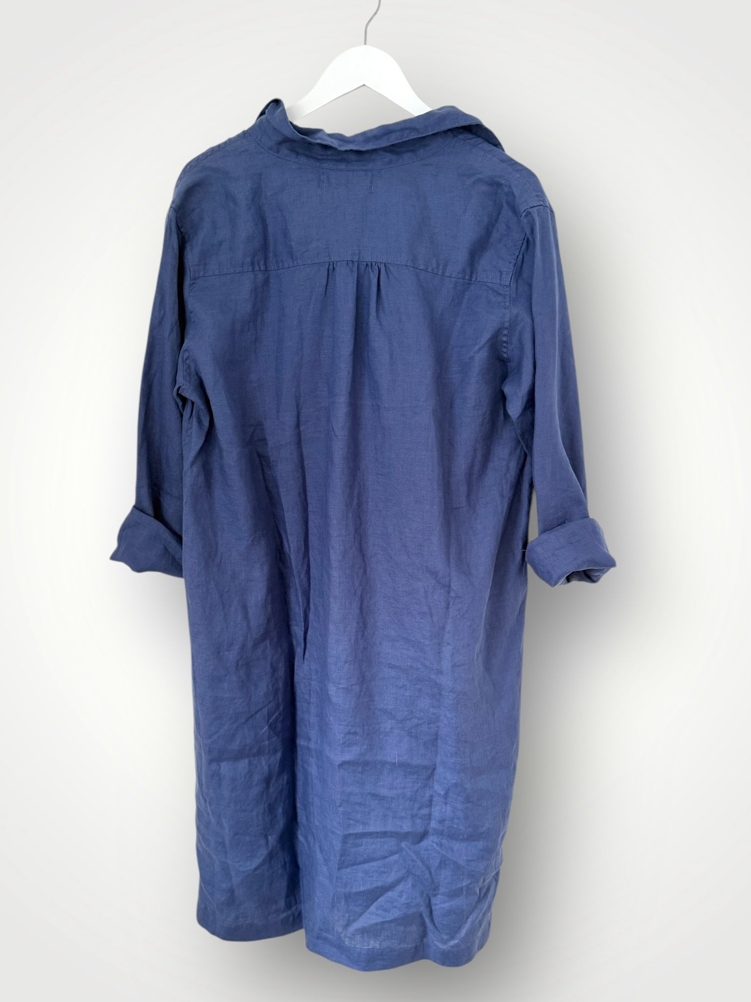 bianca dress - blue dusk linen Apparel
