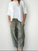 frankie pant - sage linen Apparel