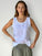 alice tank-white linen Apparel
