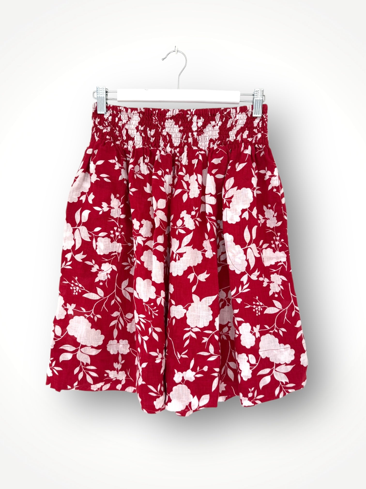 zoe skirt - red flower Apparel