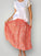 lola skirt - orange daisy linen Apparel