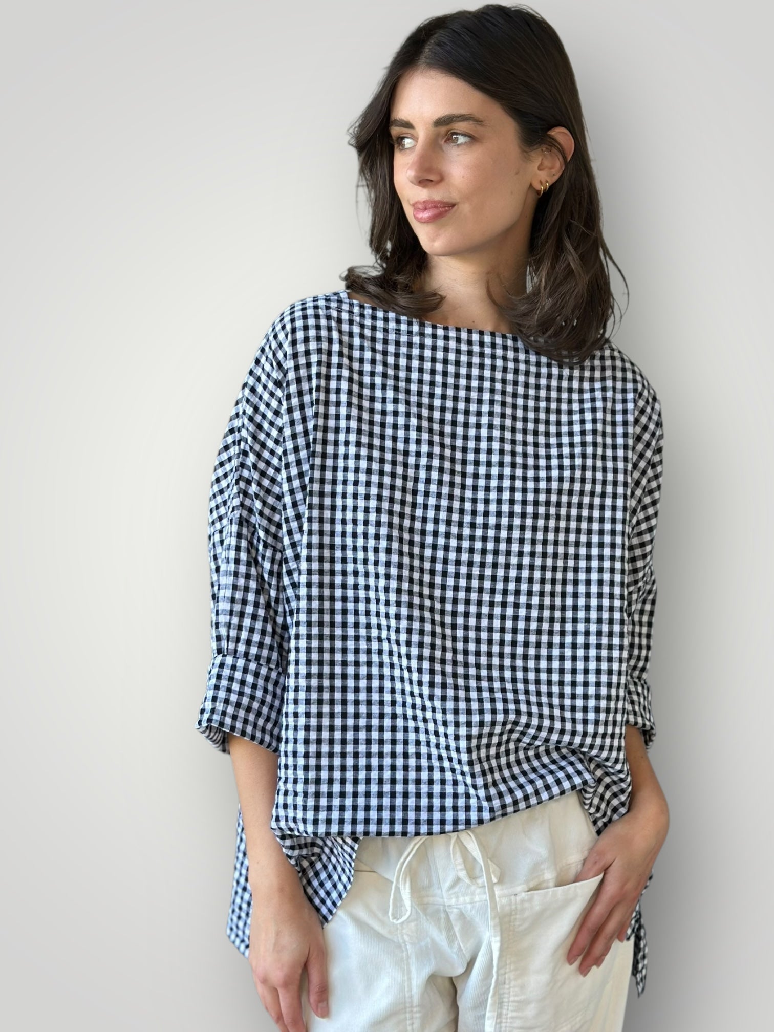 avril top - black /white gingham Apparel