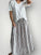 lulu skirt - soil stripe linen Apparel