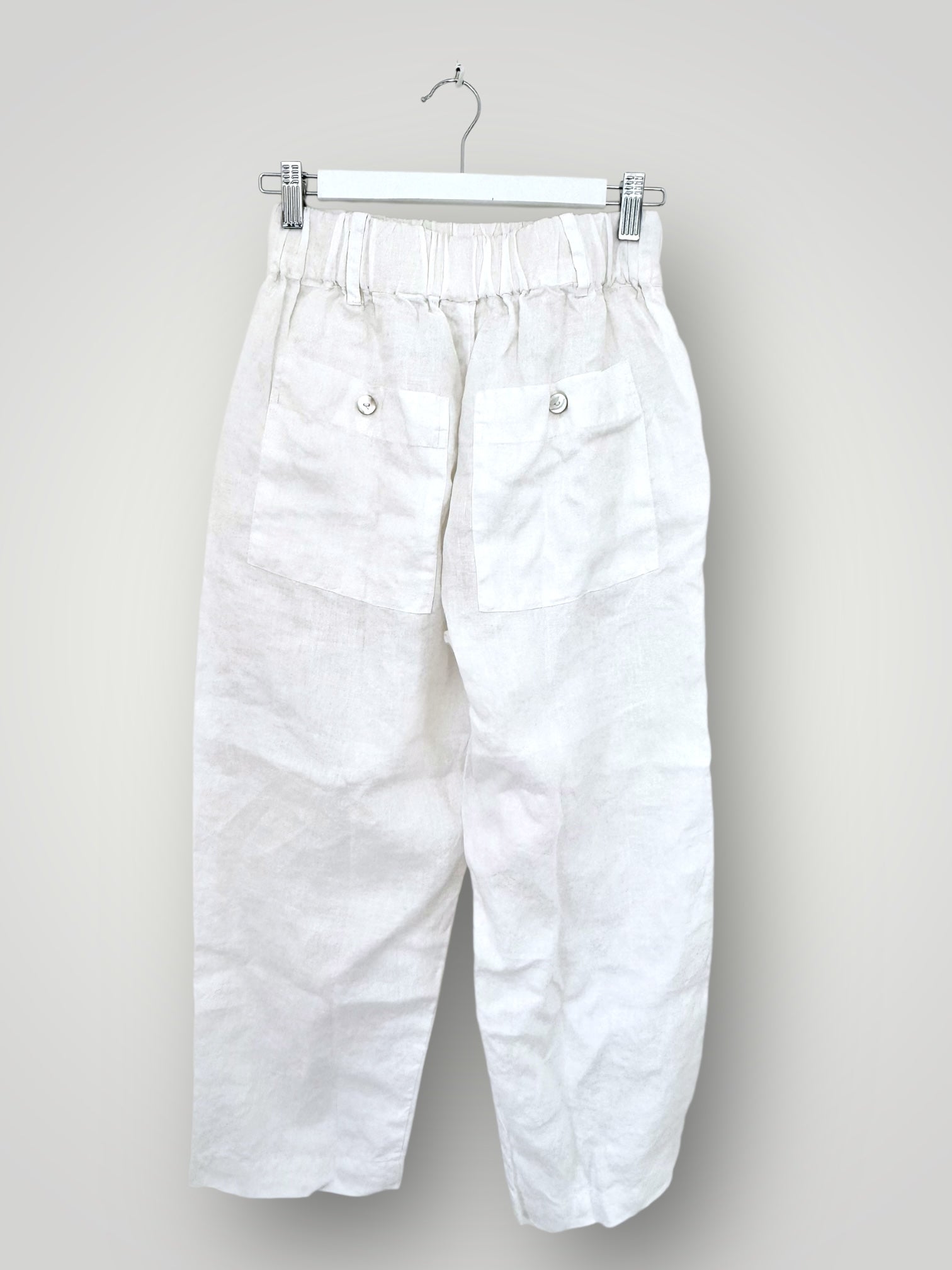 peta pants - white linen Apparel