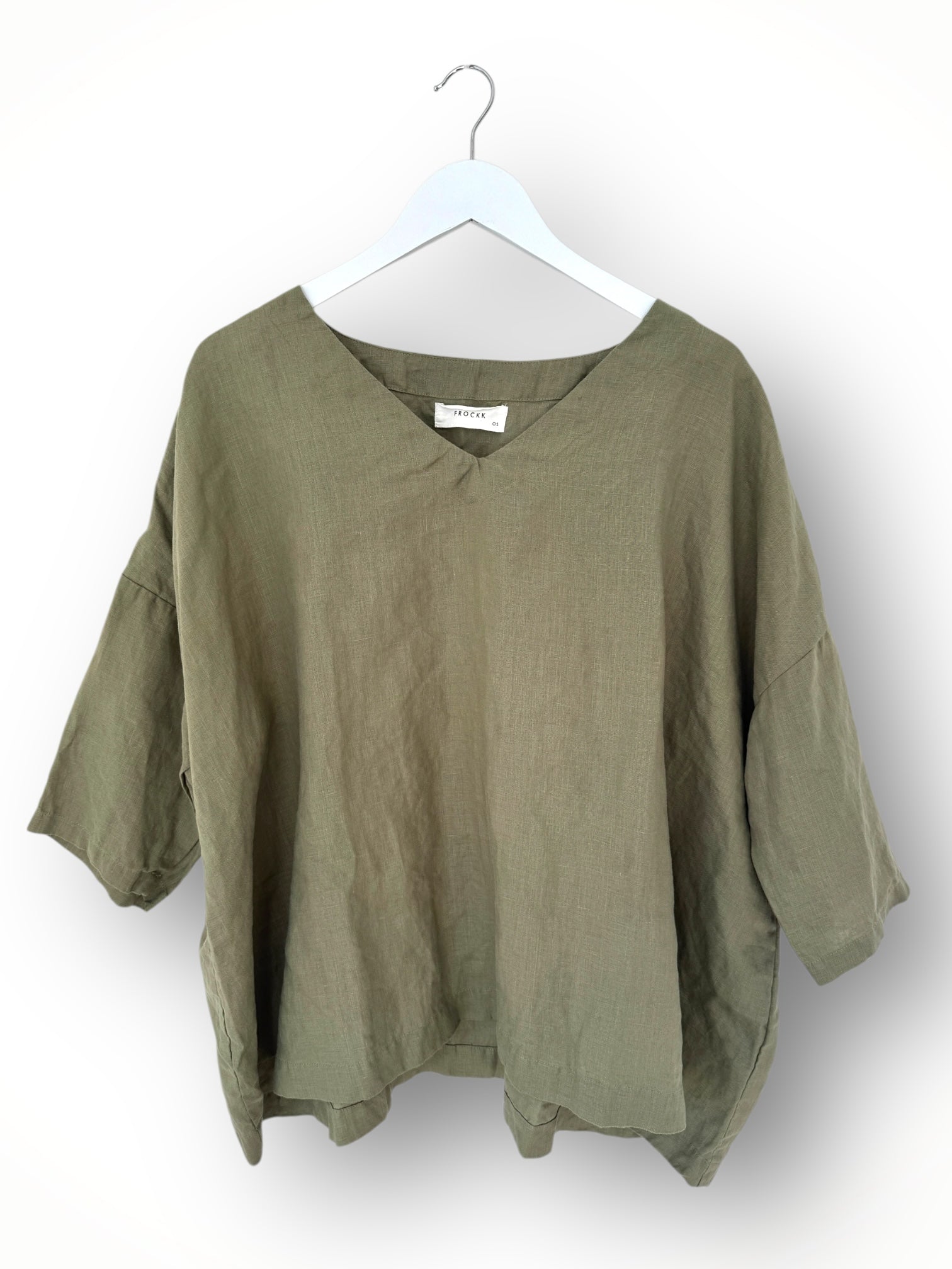 lydia top - sage linen