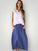 lana skirt-blue dusk linen Apparel