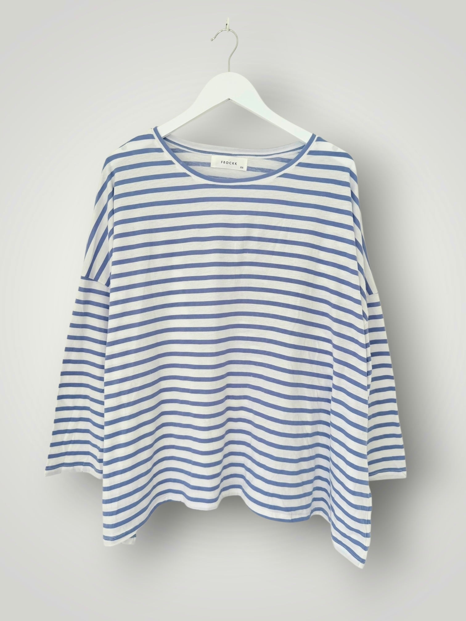 estella top-cornflower stripe cotton Apparel