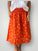 lola skirt - orange spot linen Apparel