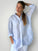 skyla shirt - soft blue stripe linen Apparel