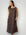 alisa dress - chocolate spot linen dress