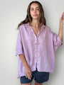 issey shirt - dusty rose linen Apparel