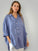 megan shirt - cornflower linen Apparel