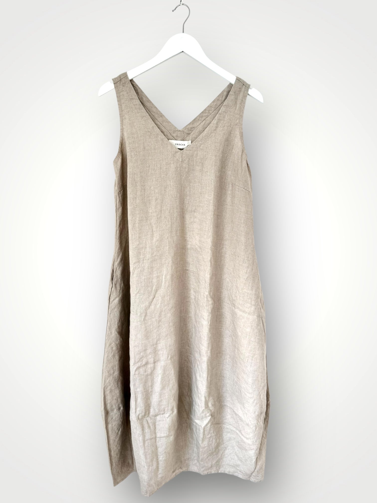 amber dress - natural linen Apparel