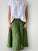 lola skirt - moss linen Apparel