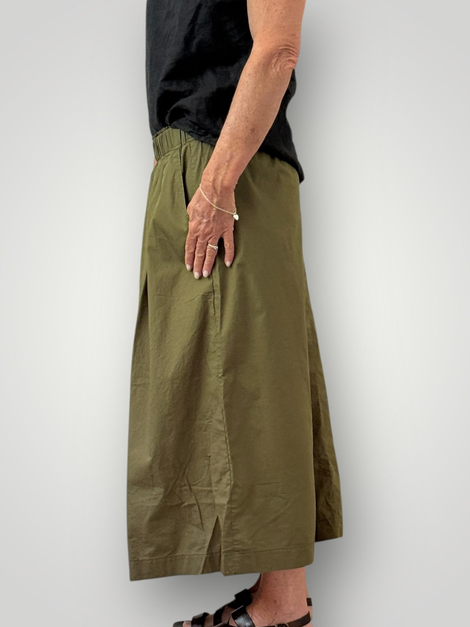 Lilliana skirt-army cotton