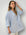 megan shirt -fine blue stripe linen Apparel