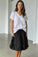 zoe skirt - black linen Apparel