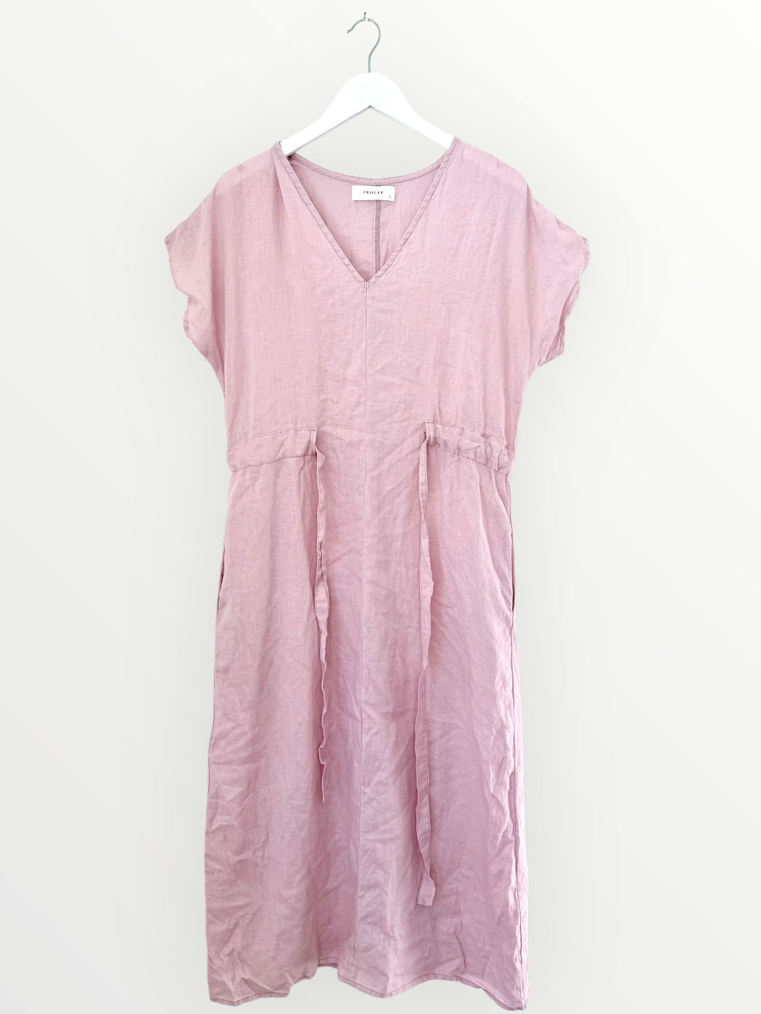 harper dress - peony linen Apparel
