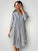 elena shirtdress - navy stripe linen Apparel