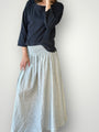 lulu skirt-fine grey stripe hemp Apparel
