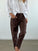 jessie pants - chocolate linen Apparel