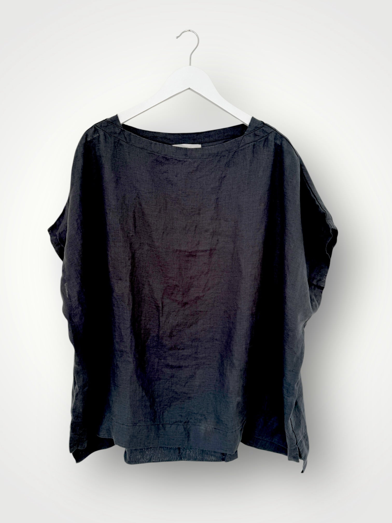sammy top -charcoal linen Apparel