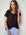 lara knit top - chocolate cotton Apparel