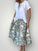 lola skirt - sage flower linen Apparel