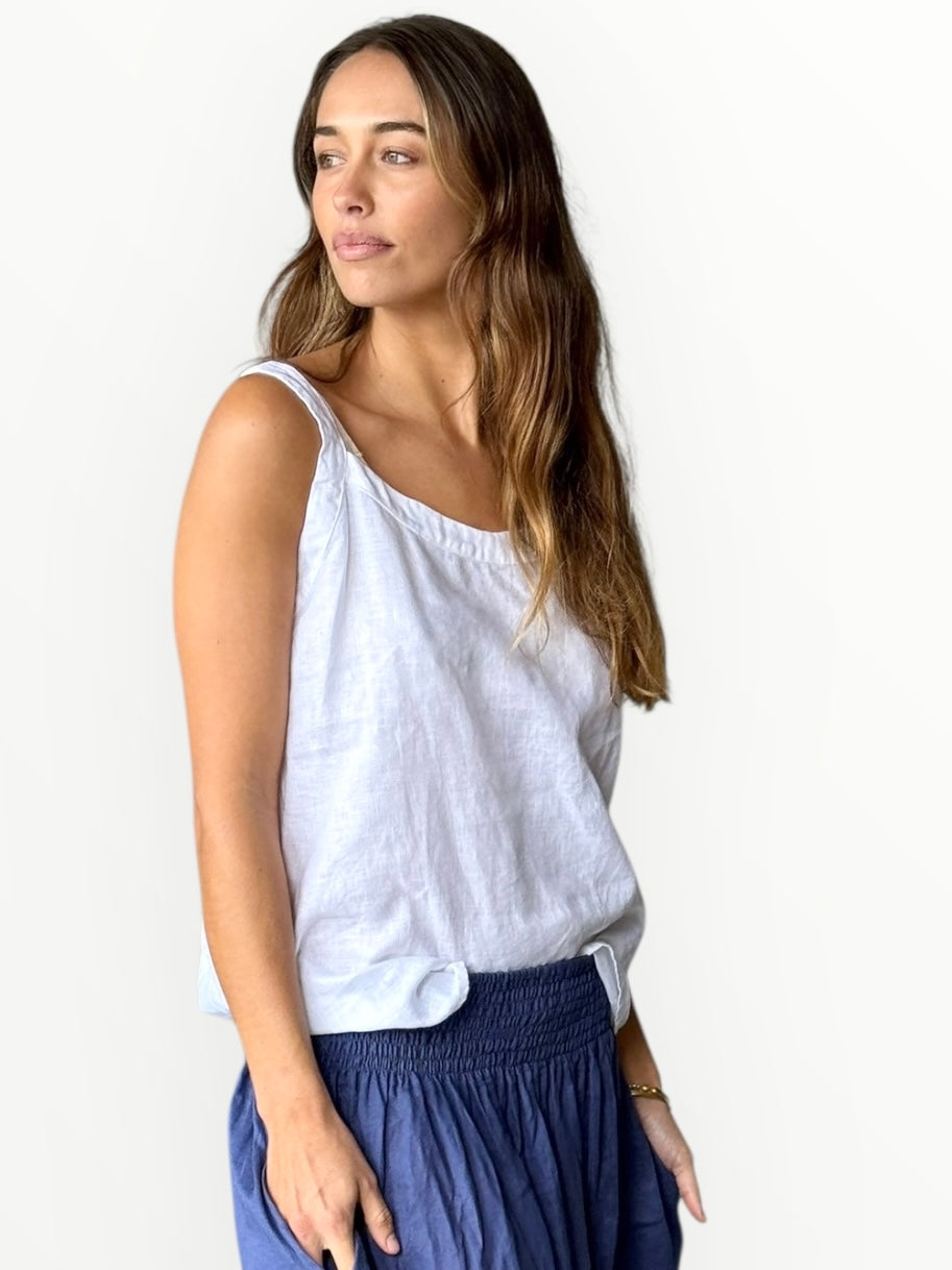 tilly tank - white linen Apparel